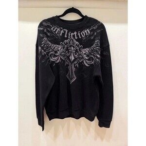 Affliction Winged Heavy Gauge Crewneck